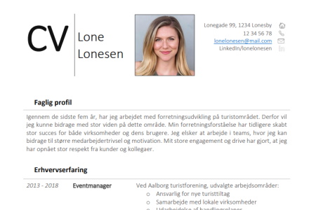 Eksempel på CV - Controller